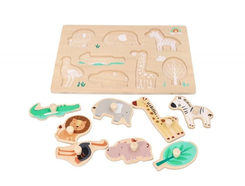 Puzzle z uchwytami Safari układanka - Adam Toys