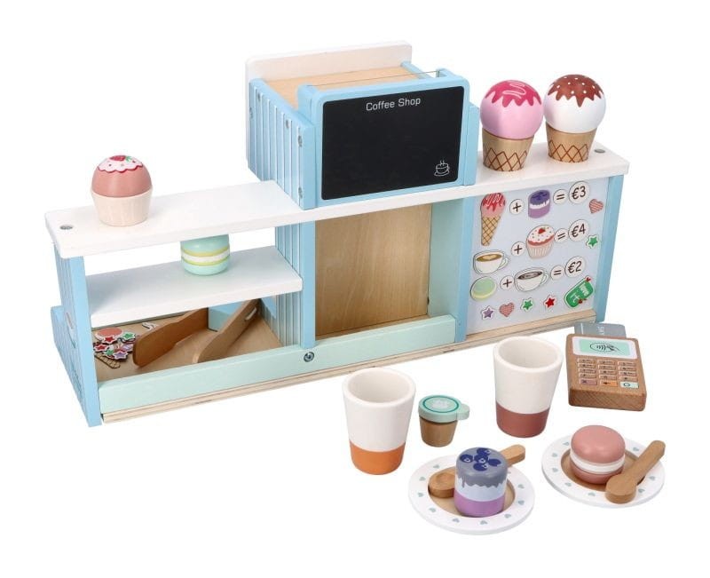 Drewniana Lodziarnia Kawiarnia z Ekspresem - Adam Toys