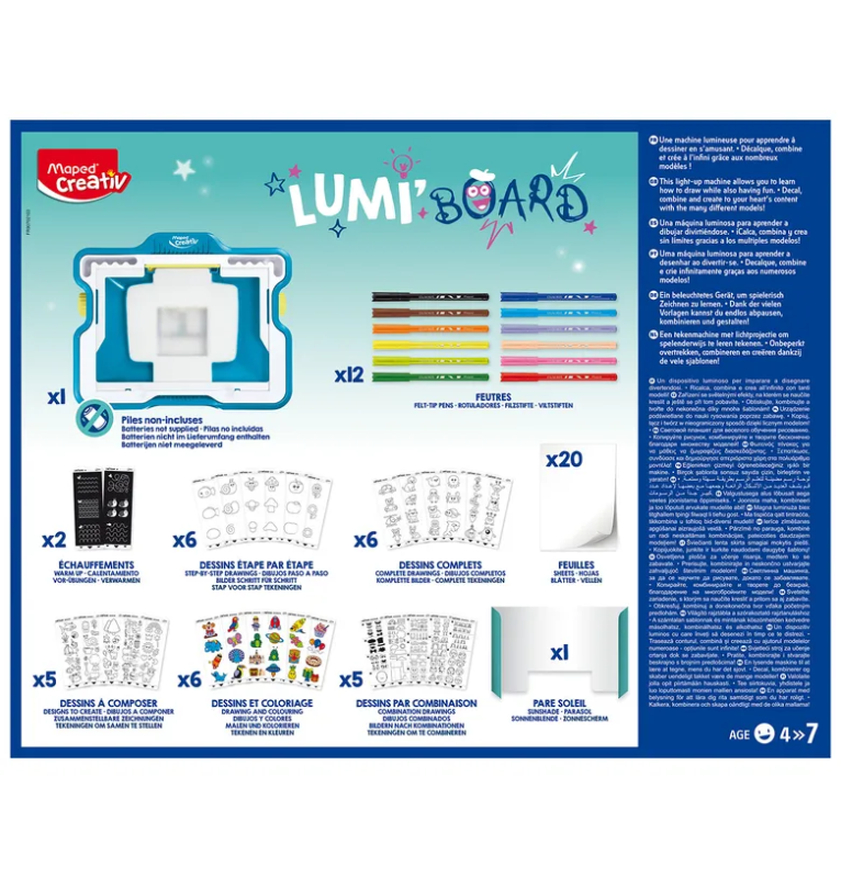 Podświetlana Tablica do Rysowania Lumi Board - Maped
