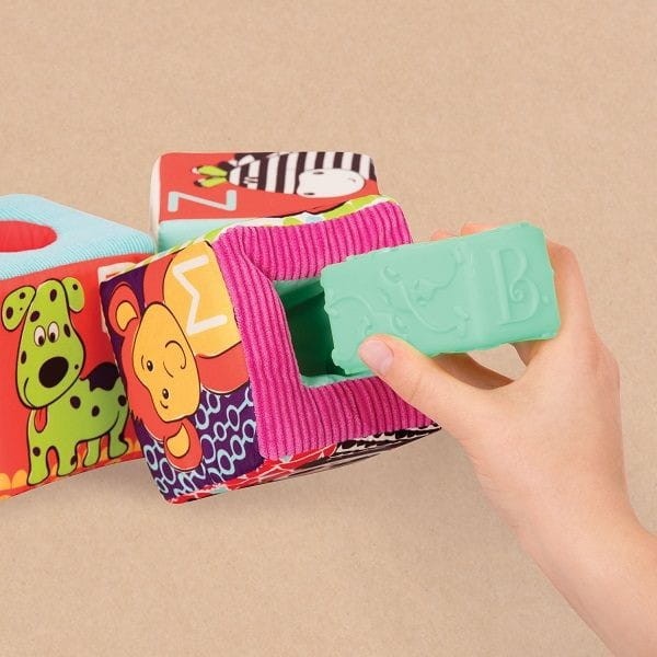 Sensoryczne Klocki Sortery aBc Block Party - B.toys