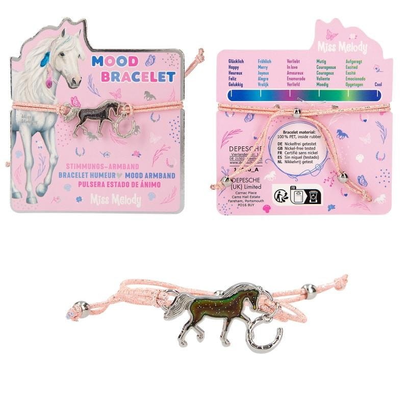 Nastrojowa Bransoletka Zmieniająca Kolor Konie - Miss Melody