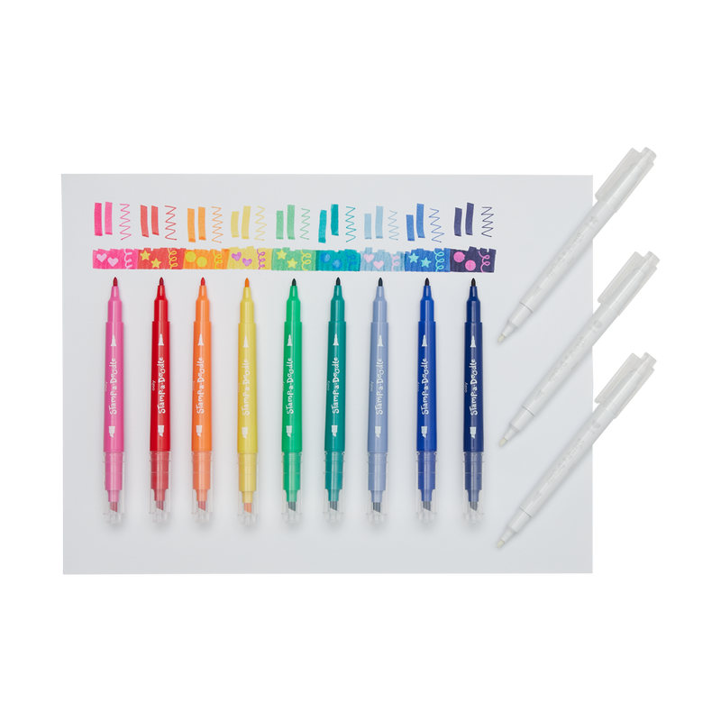 Magiczne Podwójne Pisaki ze Stempelkami - Ooly