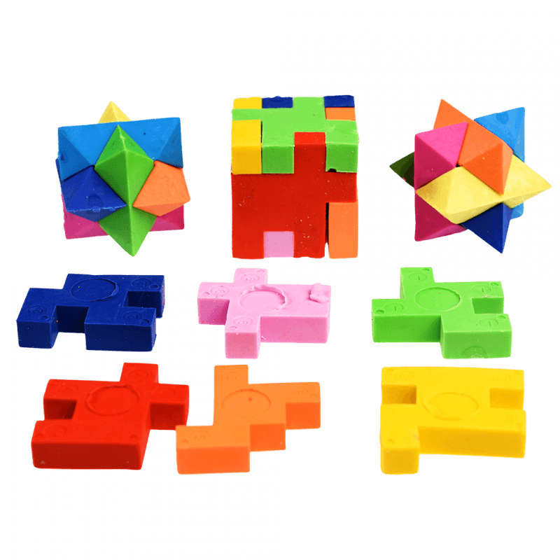 4 Gumki do Mazania Łamigłówki 3D - Rex London