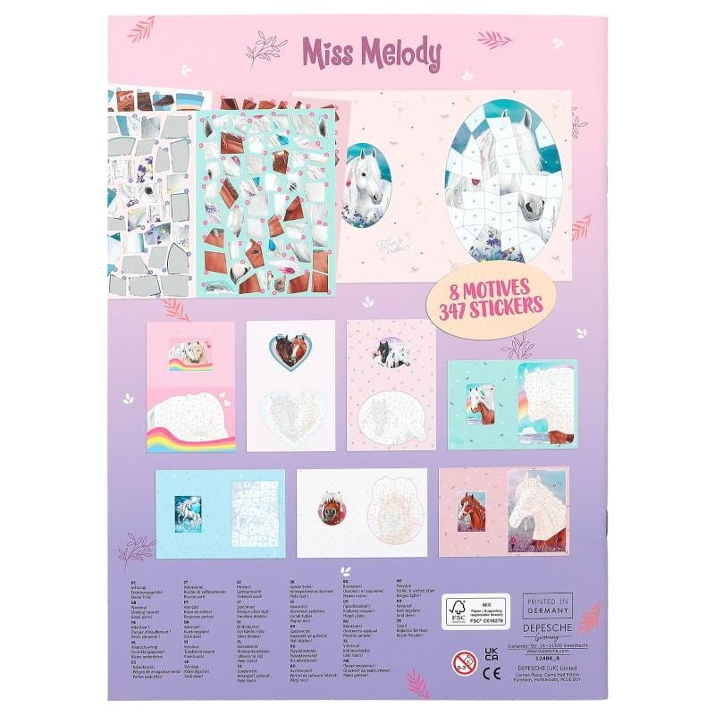 Naklejki Puzzle z Numerkami Konie - Miss Melody