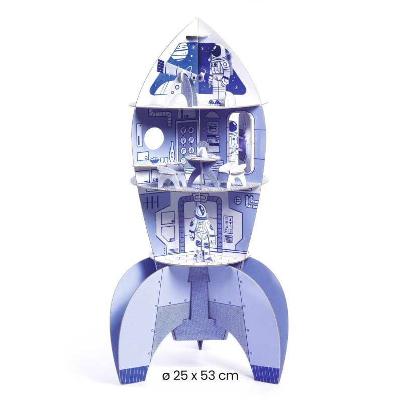 Rakieta Kosmiczna z Kartonu - Djeco