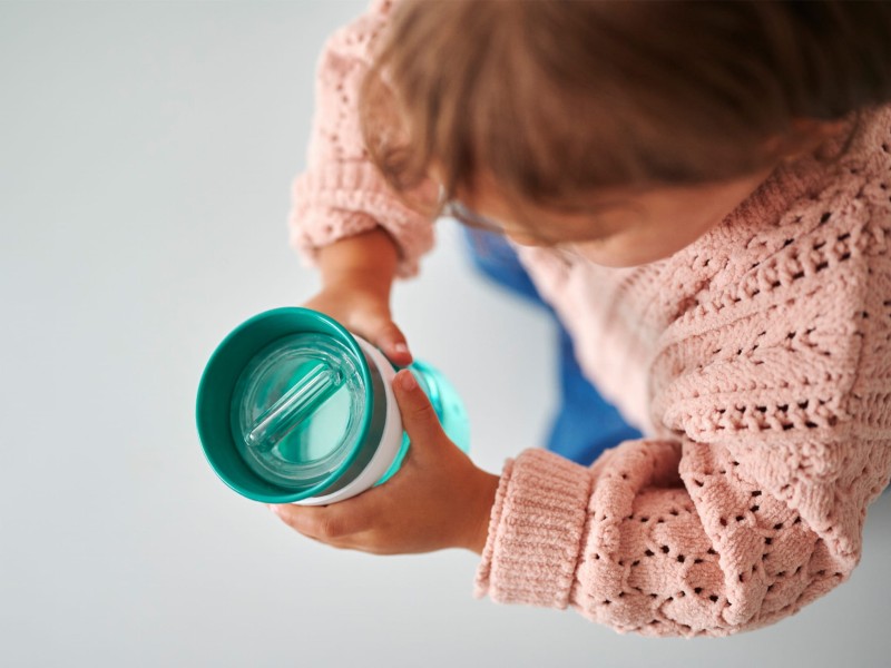 Kubek Treningowy do Nauki Picia 360° Różowy - Mepal