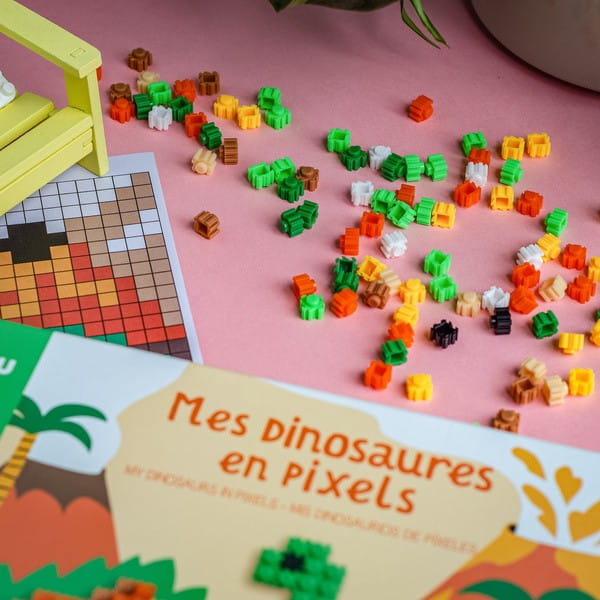 Dinozaury Pikselowy Zestaw Kreatywny - Auzou