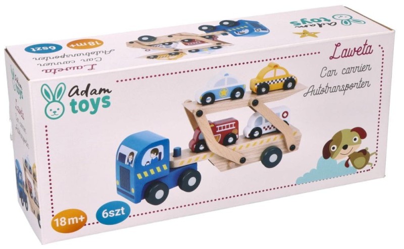 Piętrowa Ciężarówka z Pojazdami Ratunkowymi - Adam Toys