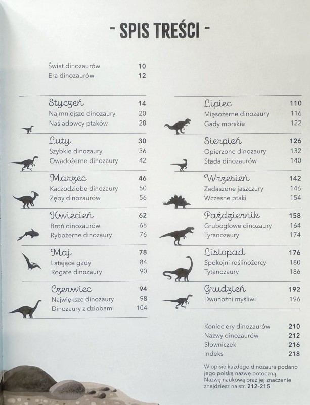 Rok z dinozaurami - 365 dinozaurów na każdy dzień roku