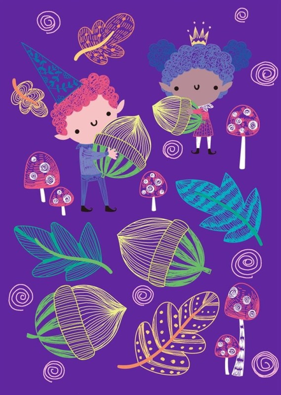 Wydrapywanki Elfy w Ogrodzie 15 szt. Scratch A5 - Avenir