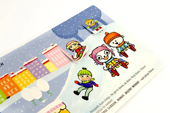 Kicia Kocia i Nunuś. Sporty zimowe. Książka z okienkami