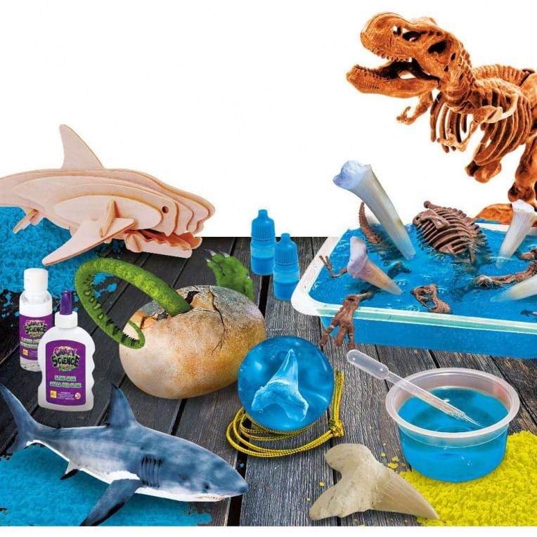Rekiny i Dinozaury eksperymenty Crazy Science -  Lisciani