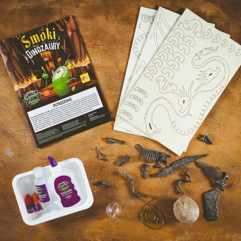 Smoki i Dinozaury eksperymenty Crazy Science - Lisciani
