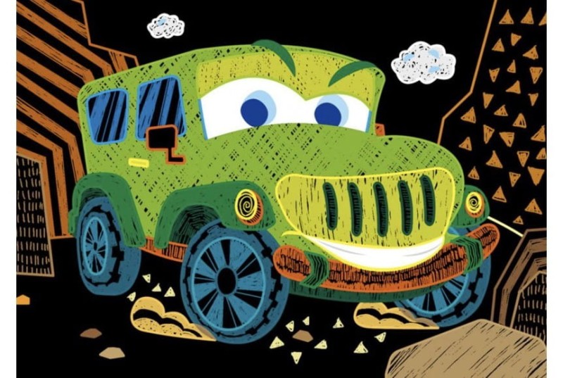 Wydrapywanki Samochody 15 szt. Scratch - Avenir