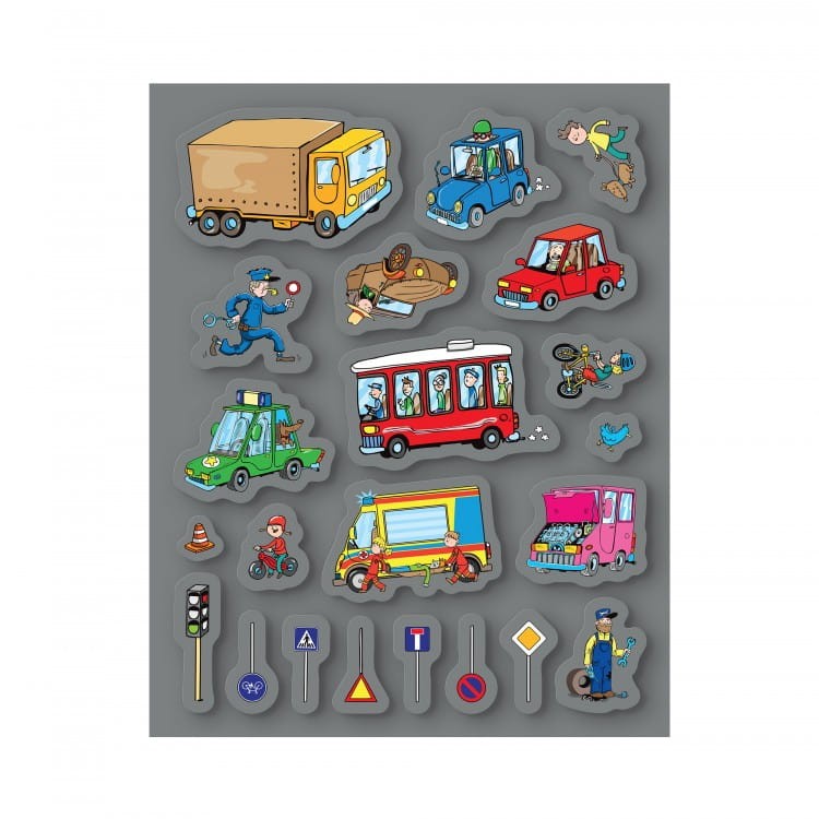 Transport Interaktywne mówiące naklejki zeszyt - Czytaj z Albikiem