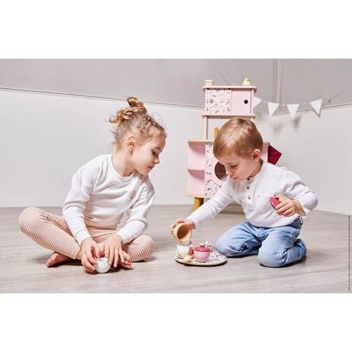 Drewniany serwis do herbaty Twist - Tea Set Janod