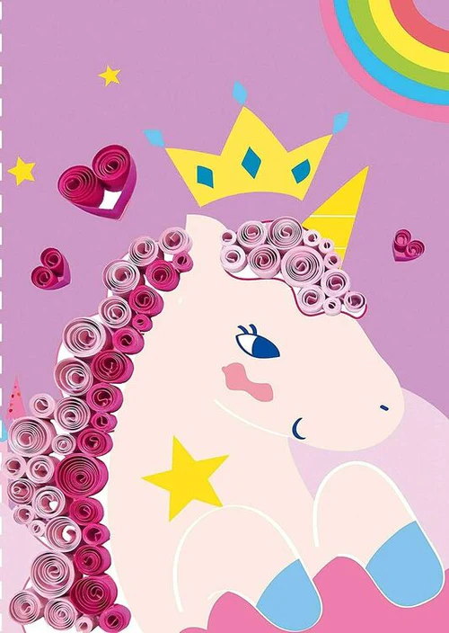 Quilling Art dekoracje z pasków papieru Jednorożce Avenir