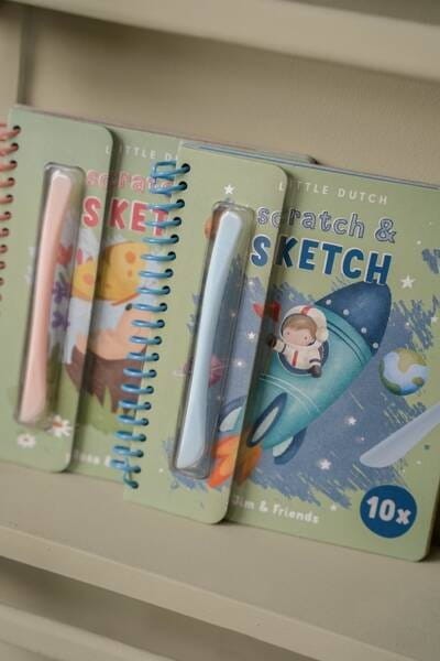 Zdrapywanki z Szablonami Ogród 10 szt. - Little Dutch