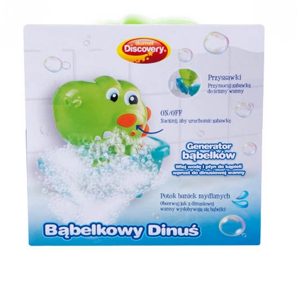 Dinuś do robienia piany w wannie. Zabawka do kąpieli Dumel Discovery