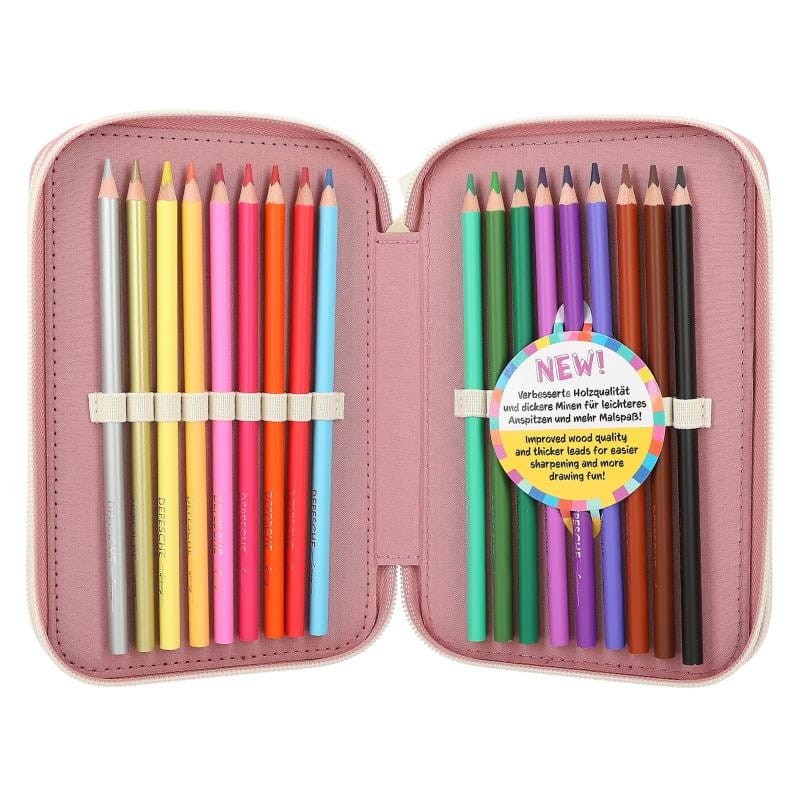 Piórnik trzykomorowy z wyposażenie Lama - TOPModel