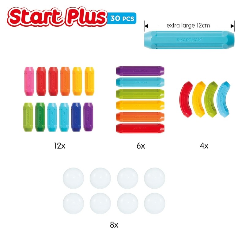 SmartMax Klocki Magnetyczne zestaw Starter Plus 30 eel.