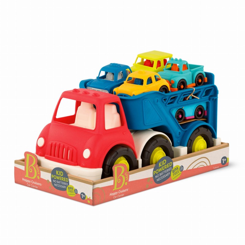 Laweta piętrowa z 6 samochodzikami Happy Cruiser b.toys