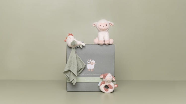 Zestaw na prezent dla Noworodka Pierwsze Zwierzątka Gift box - Little Dutch