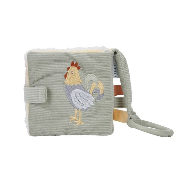 Miękka książeczka sensoryczna z lusterkiem Farma - Little Dutch