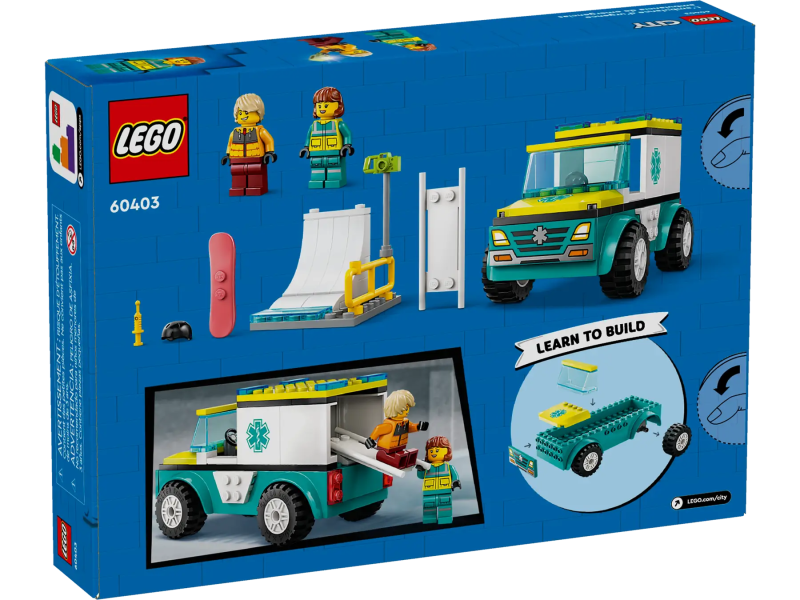 Lego Karetka Pogotowia i snowboardzista 60403