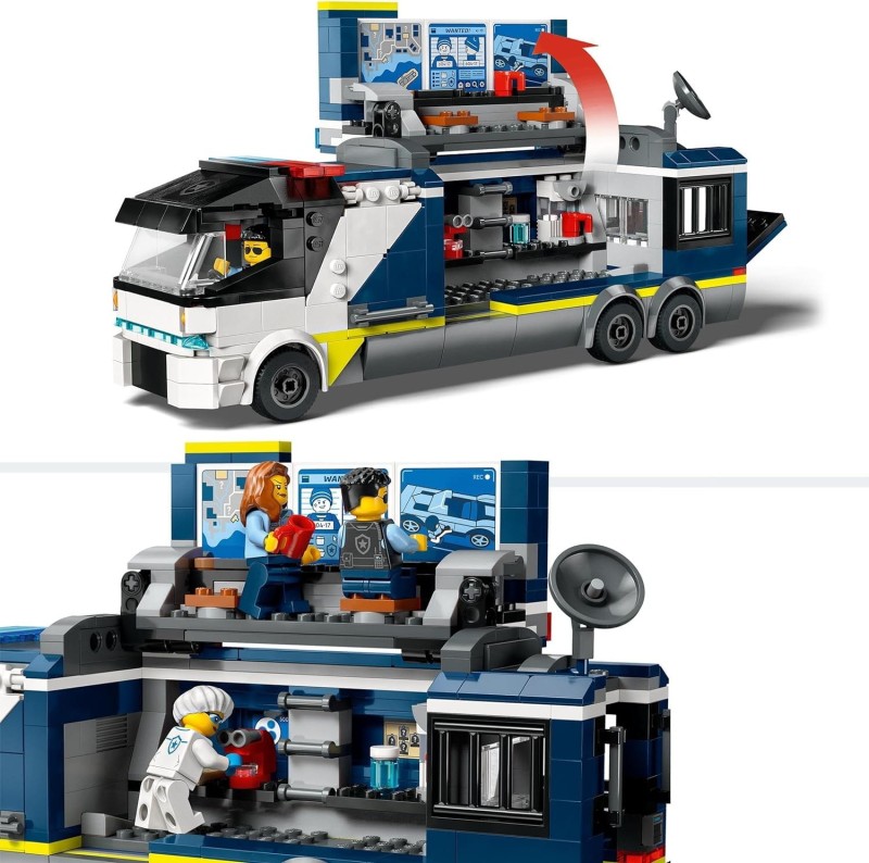 Lego Policyjna ciężarówka z laboratorium kryminalnym 60418