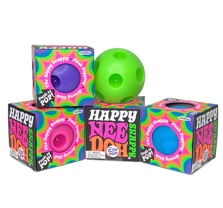 Antystresowa piłeczka gniotek różowy Happy Snappy Schylling