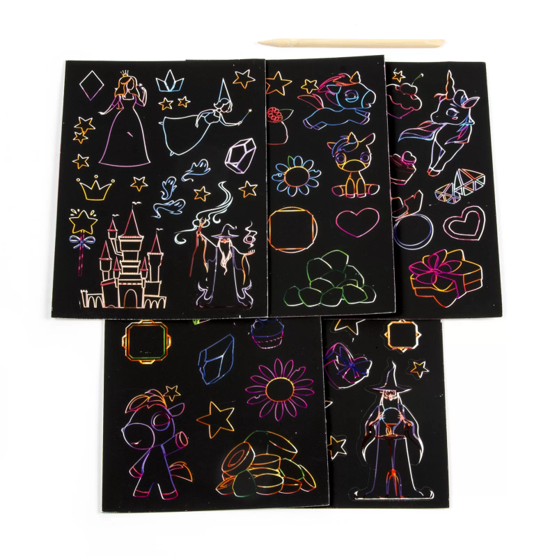 Naklejki do wydrapywania wydrapywanki Jednorożce Kidea