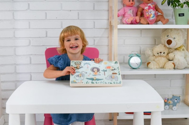 Układanka dźwiękowa Zwierzęta Safari Adam Toys