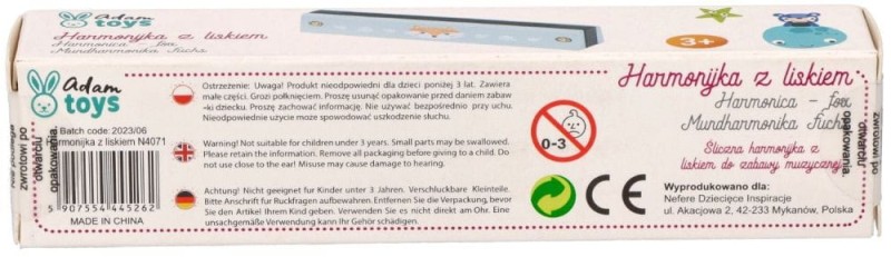 Harmonijka ustna dla dzieci Lisek Adam Toys