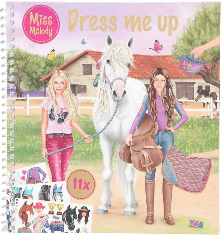 Ubieranie Koni i Jeźdźców Naklejkami Dress Me Up - Miss Melody