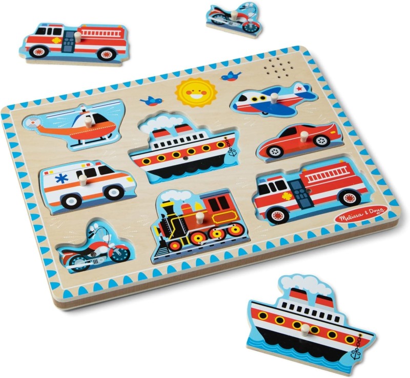 Puzzle z odgłosami Pojazdy Melissa & Doug