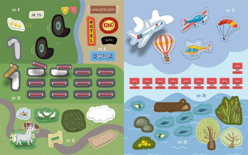 Zabawy z Felusiem i Guciem. W podróży z naklejkami