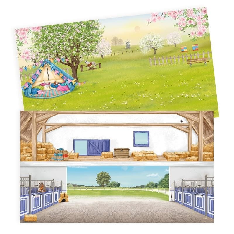 Konie album z naklejkami w stajni - Miss Melody