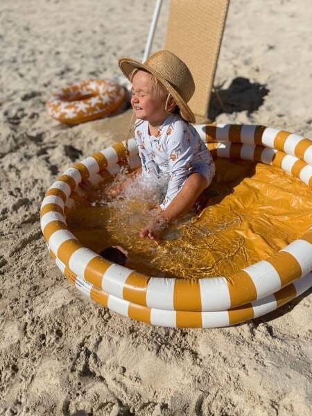 Basen kąpielowy dla dzieci 100 cm żółte paski The Swim Essentials