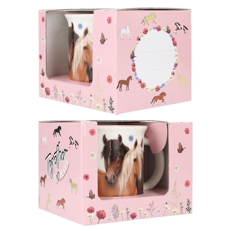 Porcelanowy kubek w konie kwiaty Miss Melody