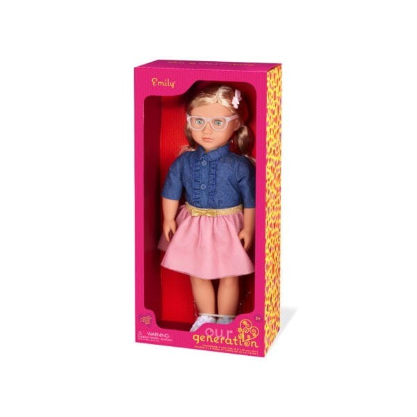 Lalka z okularami 46 cm Emilia Our Generation