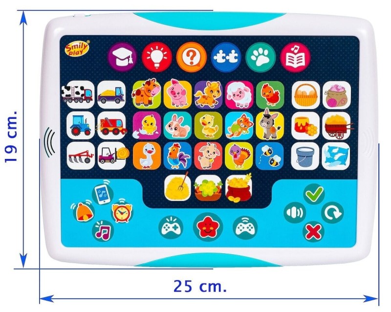 Edukacyjny tablet dla dzieci Zwierzęta Smily Play
