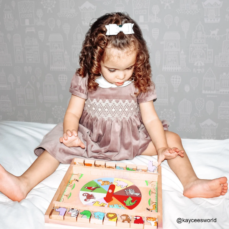 Gra z kołowrotki Zakryj Zwierzaki Bigjigs Toys