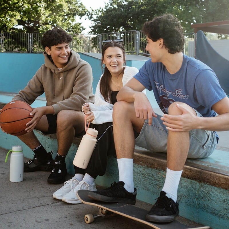 b.box butelka termiczna ze składanym ustnikiem, termos ze stali nierdzewnej limonka