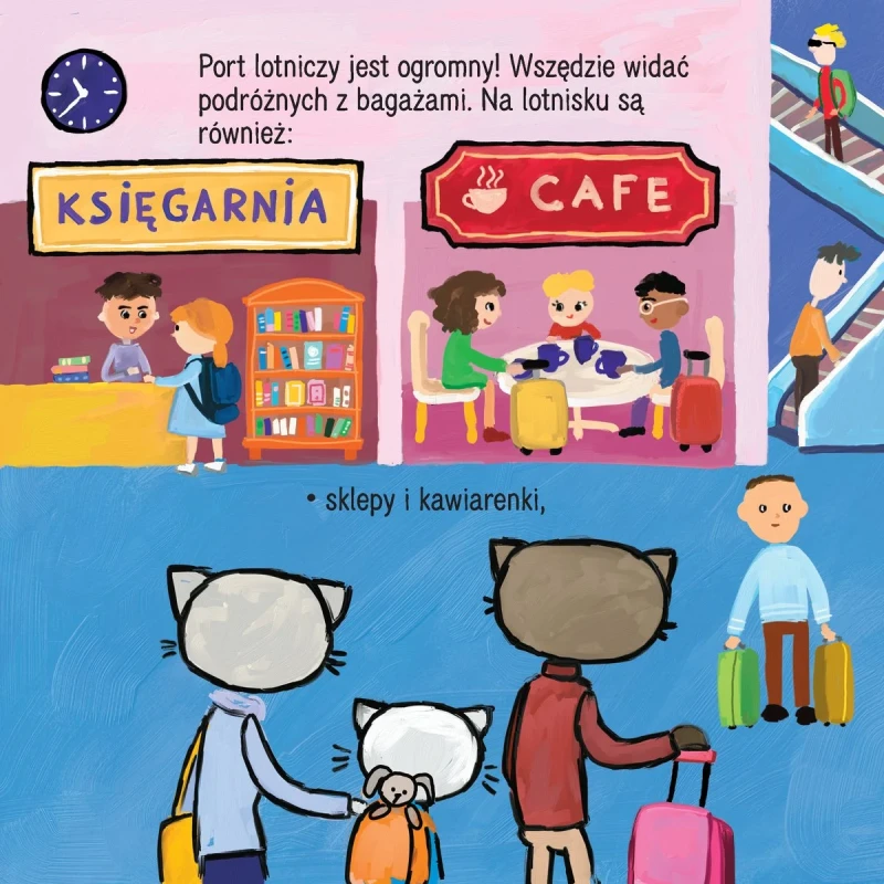 Kicia Kocia na lotnisku - Książeczka dla dzieci