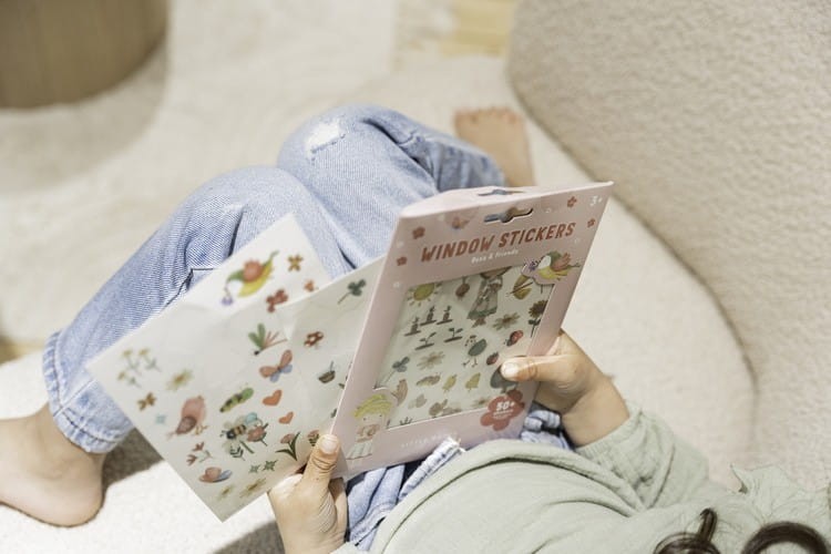 Naklejki na okno i różne powierzchnie Rosa kwiaty ogród Little Dutch