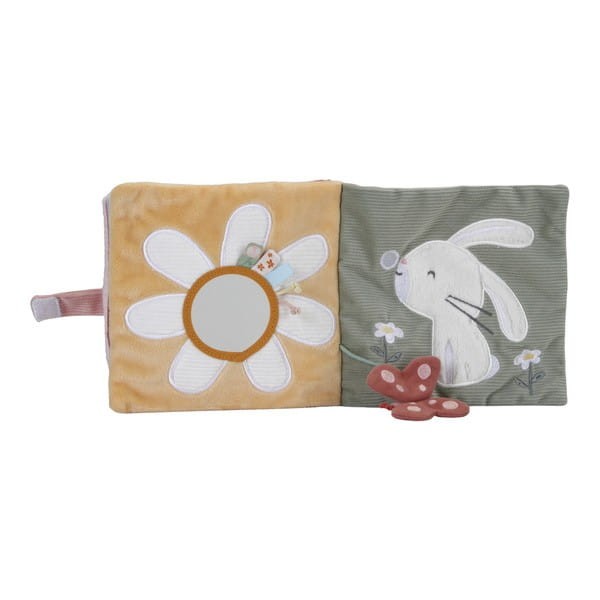 Miękka Książeczka z Lusterkiem Flowers & Butterflies - Little Dutch