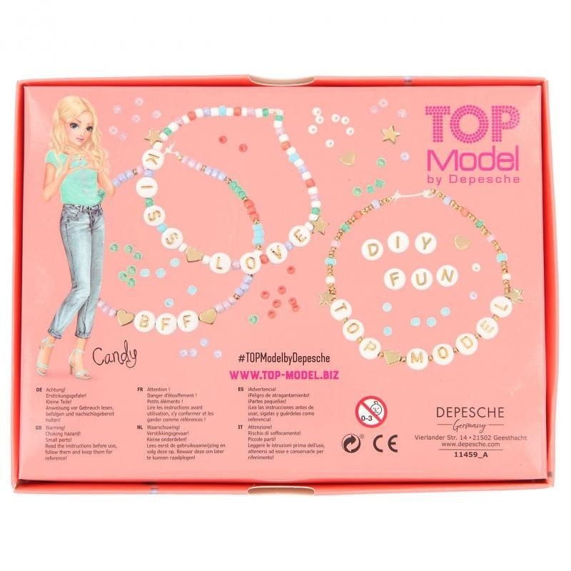 Zestaw do Stworzenia Biżuterii Koraliki Literki Bracelets - Top Model