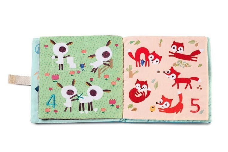 Miękka książeczka edukacyjna do nauki liczenia 1, 2, 3... - Lilliputiens