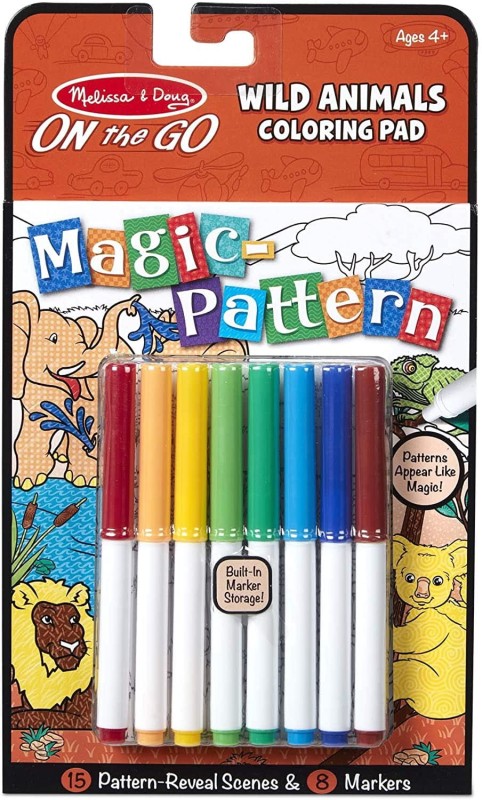 Kolorowanka z Pisakami Dzikie Zwierzęta - Melissa & Doug